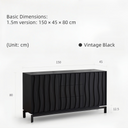 Brula Sideboard(Vintage Black)