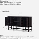 Avolo Sideboard（Smoked Vintage Black)