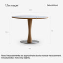 Orvin Round Dining Table(Natural Wood)