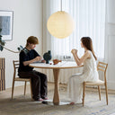 Orvin Round Dining Table(Natural Wood)