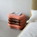 Slatea Bedside Table (Nude Peach Pink)