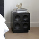 Cubeo Bedside Table(Cream White)