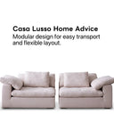 Cloud Sofa(Lilac Pink)