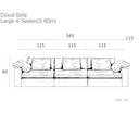 Cloud Sofa(Lilac Pink)