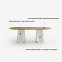 Wind Chime Dining Table(Natural Wood)