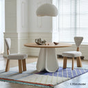 Wind Chime Dining Table(Natural Wood)