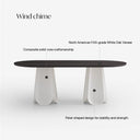 Wind Chime Dining Table(Smoked Black)