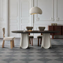 Wind Chime Dining Table(Smoked Black)