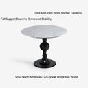 Averon Round Dining Table(Marble Top）