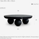 Polka Dot Coffee Table(Vintage Black)