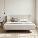 Moona Bed(Light Milky Beige)