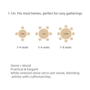 Orvin Round Dining Table(Natural Wood)