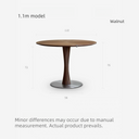 Orvin Round Dining Table(Walnut）