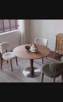 Orvin Round Dining Table(Walnut）