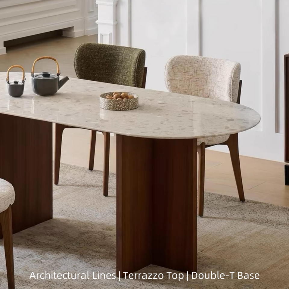 Terrazzo, Black Walnut Dining Table | Serano by CASA LUSSO